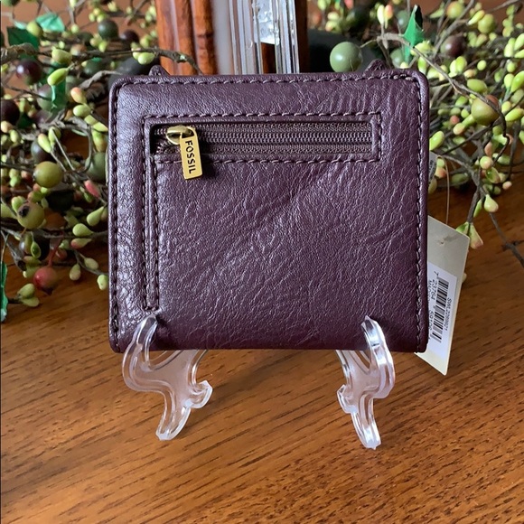 NWT FOSSIL Madison Bifold Wallet CATS 🐈 - Picture 2 of 6